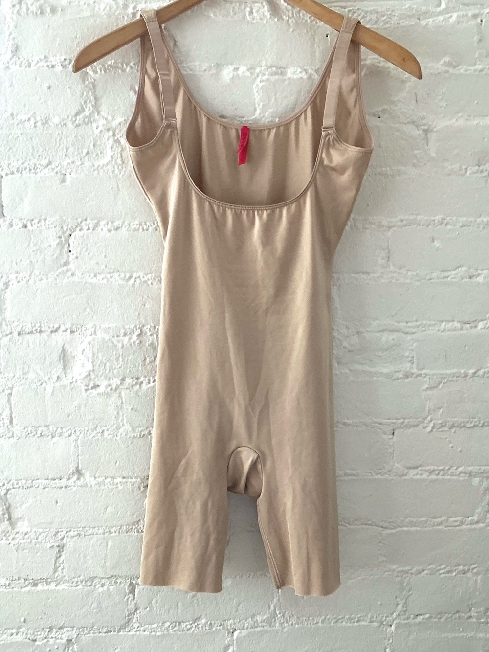 SPANX Open Bust Bodysuit Nude Color Shapewear Size Medium